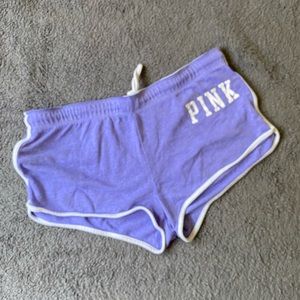 VS PINK purple booty shorts